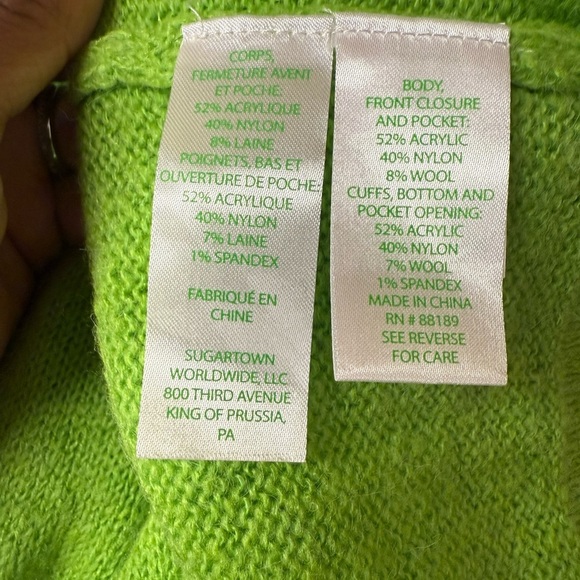 Lilly Pulitzer Angeli Tank and Sweater Set Citrus Fresh Green Color Cozy  Small - Picture 7 of 16
